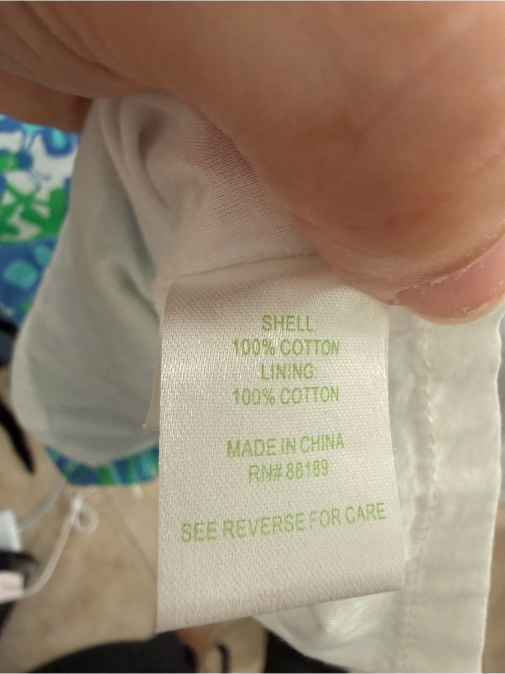 Lilly Pulitzer Blue & Green Floral Halter Dress Size 4 “Bee in Your Bonnet” - Picture 6 of 8